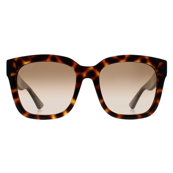 Gucci Square Shiny Spotted Havana Brown Gradient GG1338S