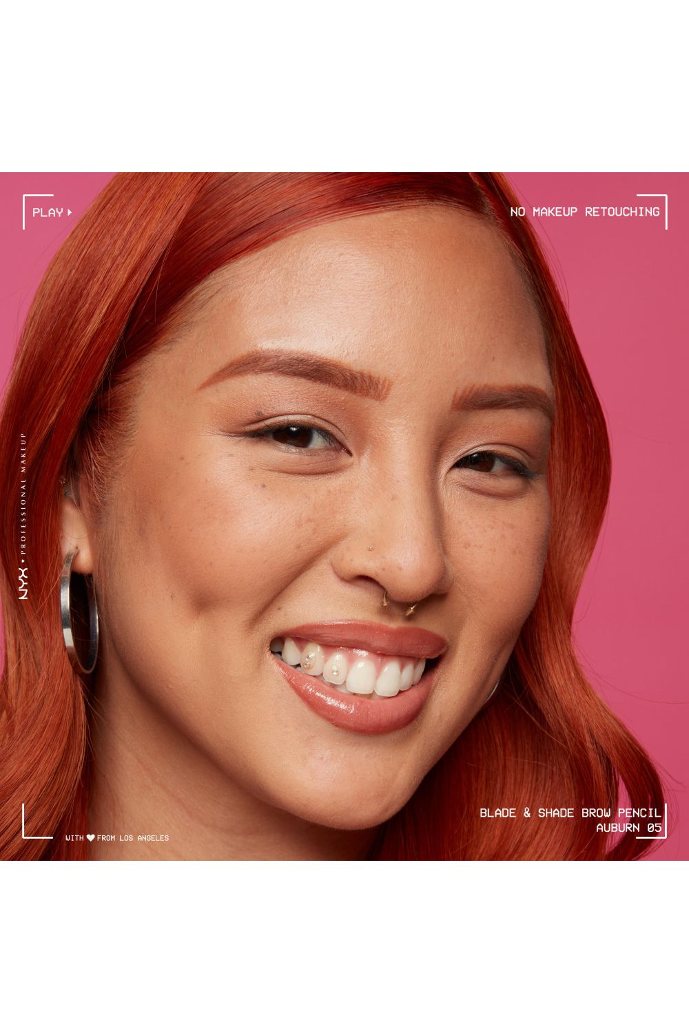 NYX Professional Makeup Blade & Shade, Nano Brow Mechanical Pencil 0.06g Auburn image 10