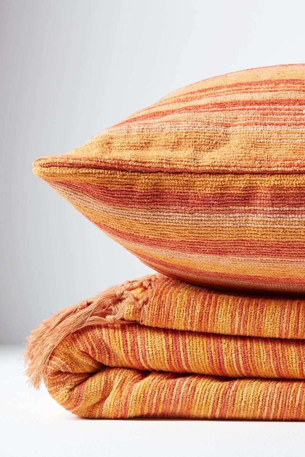 Homescapes Cotton Chenille Tie Dye Cushion Cover image 4