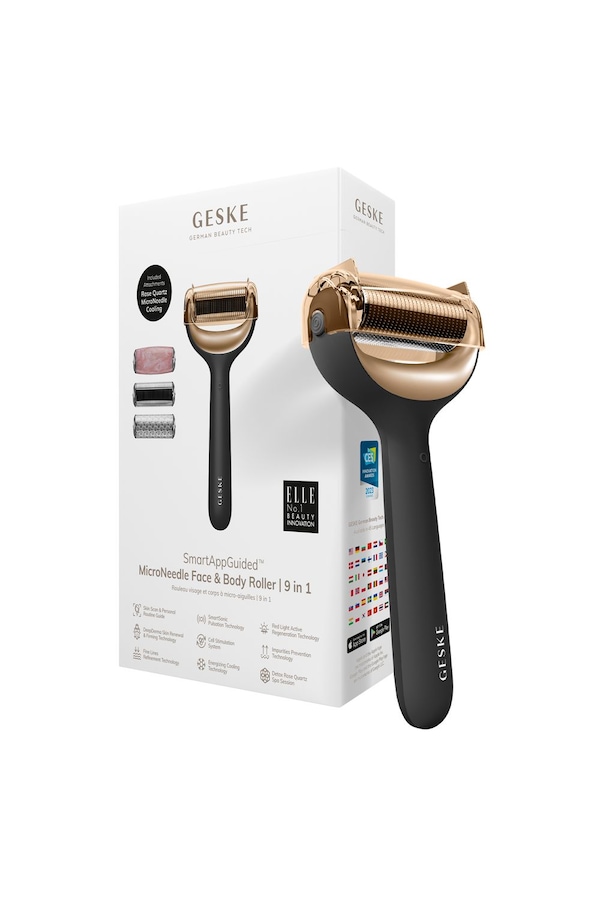GESKE MicroNeedle Face & Body Roller | 9 in 1 Multi