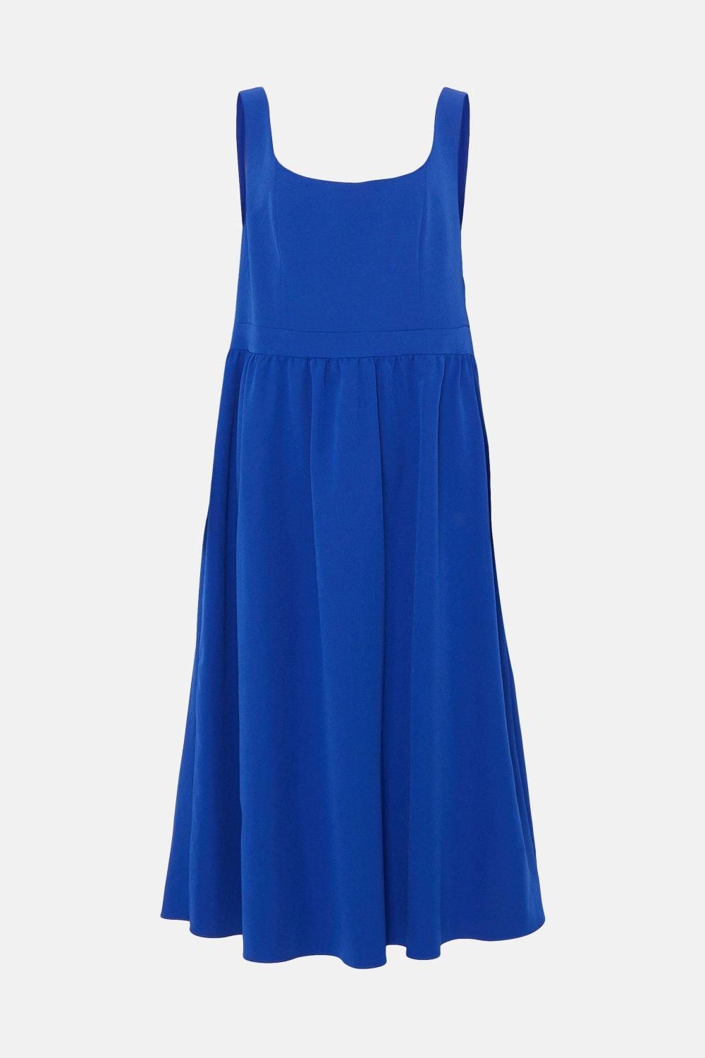 Coast Plus Size Premium Panelled Bodice Midi Dress Cobalt image 4