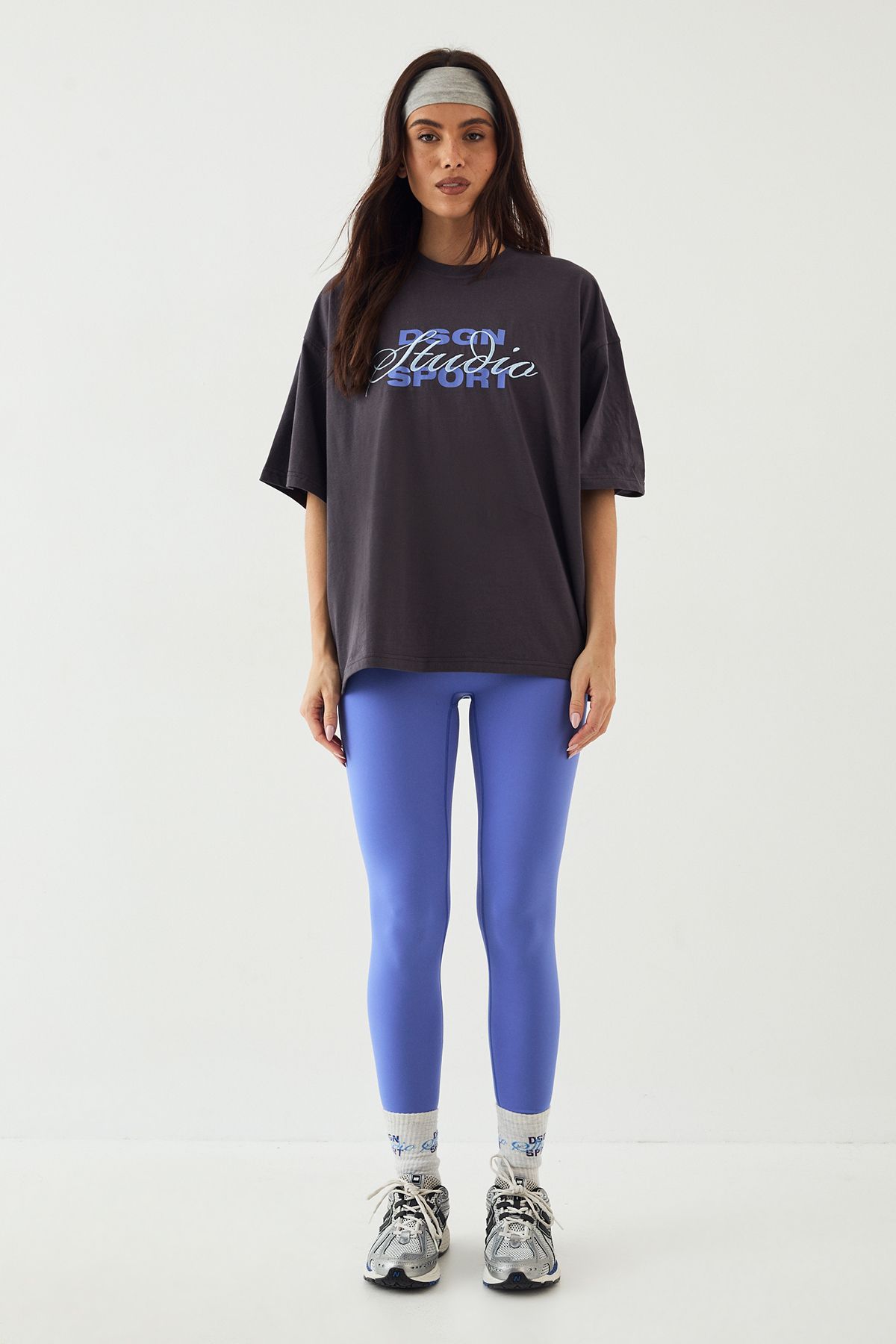 DSGN Studio DSGN Studio Sport Oversized T-Shirt Slate Grey image 5