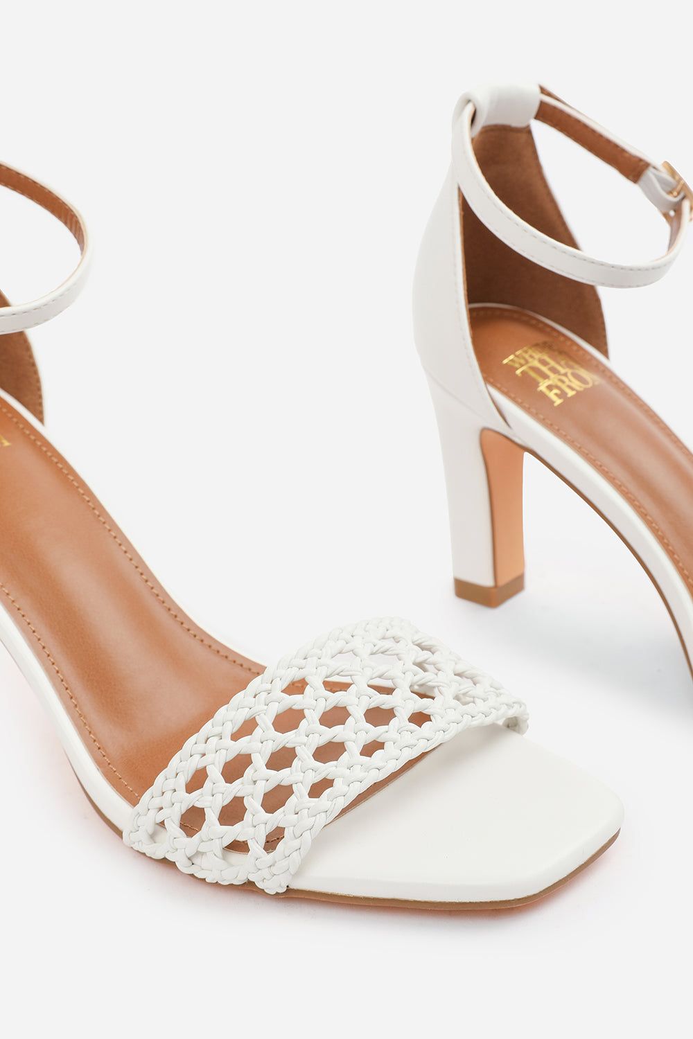 Where's That From 'Nyomi' Wide Fit Braided Strappy Block Heel Adjustable Buckle image 4