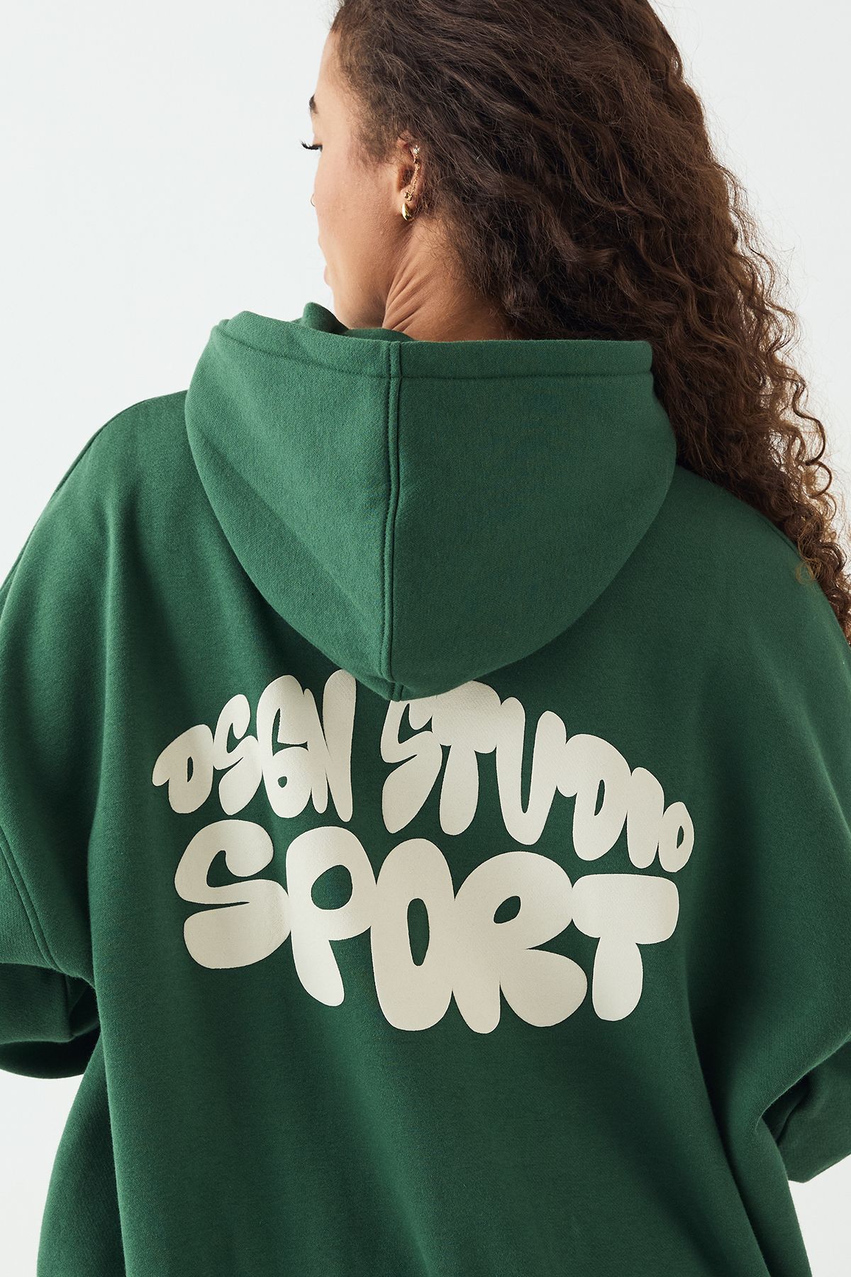 DSGN Studio DSGN Studio Sport Bubble Oversized Hoodie Forest image 4