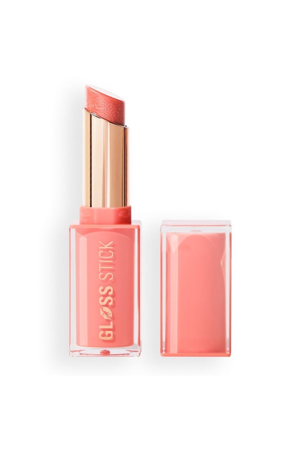 Revolution Pout Lip Gloss Stick 3g Shimmer Peach Sorbet Nude