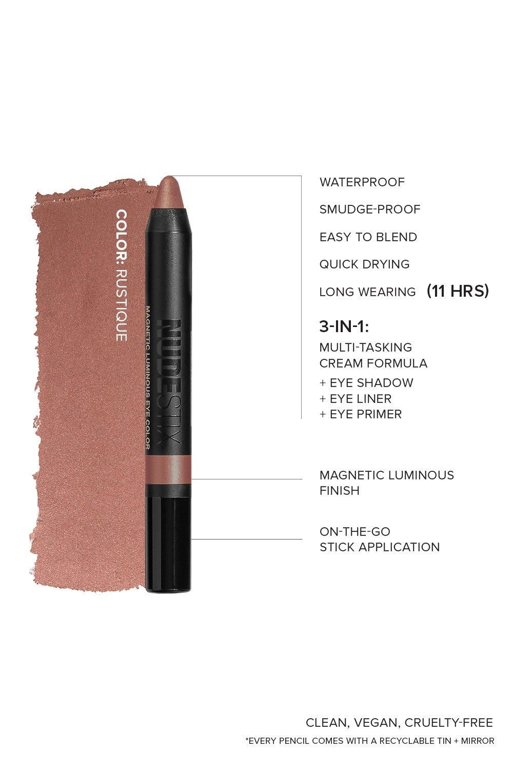 Nudestix Magnetic Luminous Eye Colour Rustique image 3