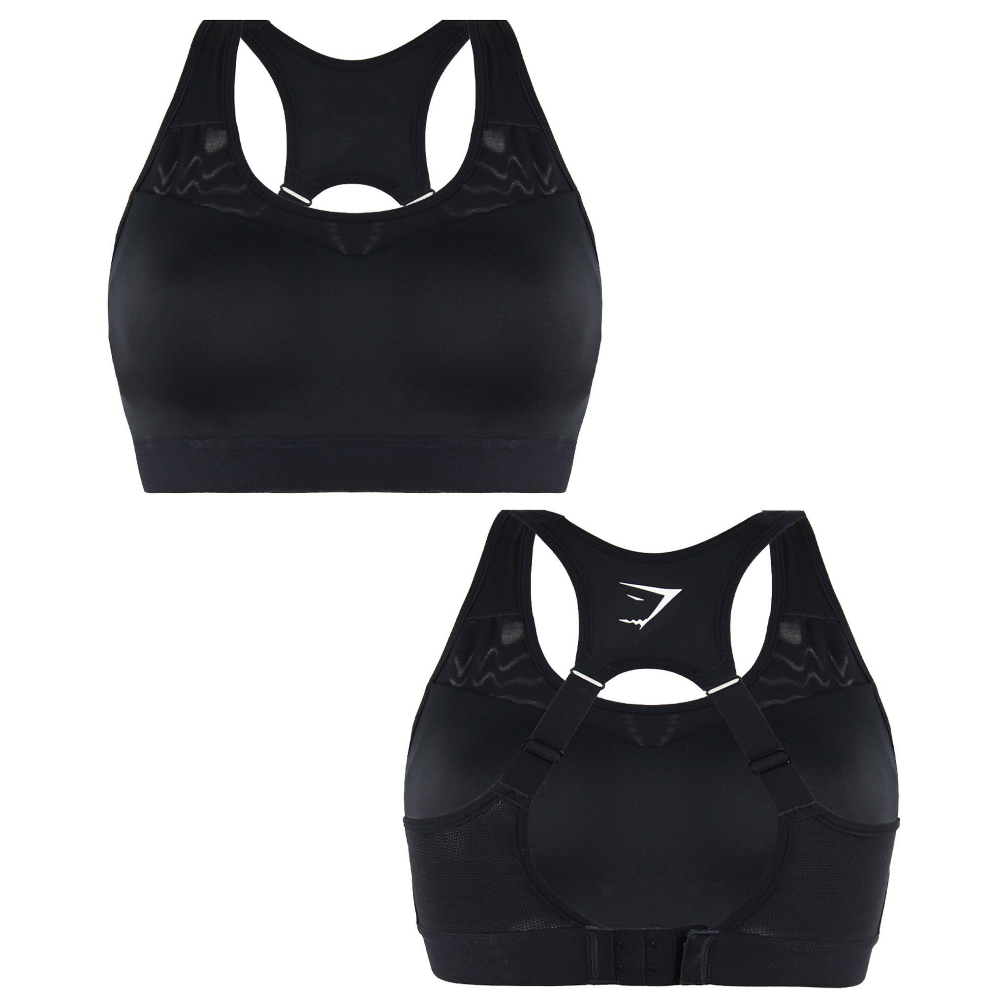 Gymshark High Support Black Sports Bra image 3