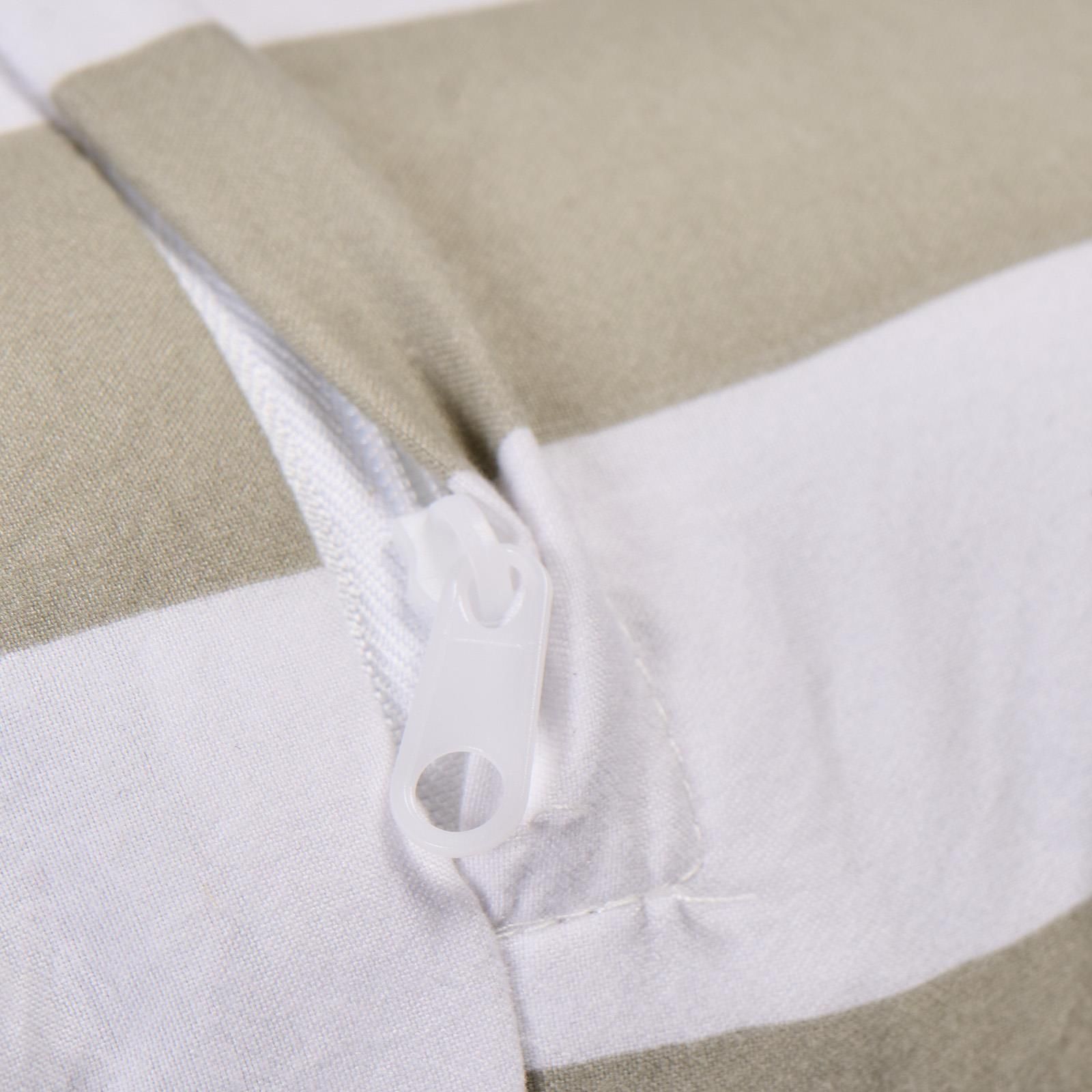 OHS 2 Pack Stripe Frill Filled Cushion Cover image 4