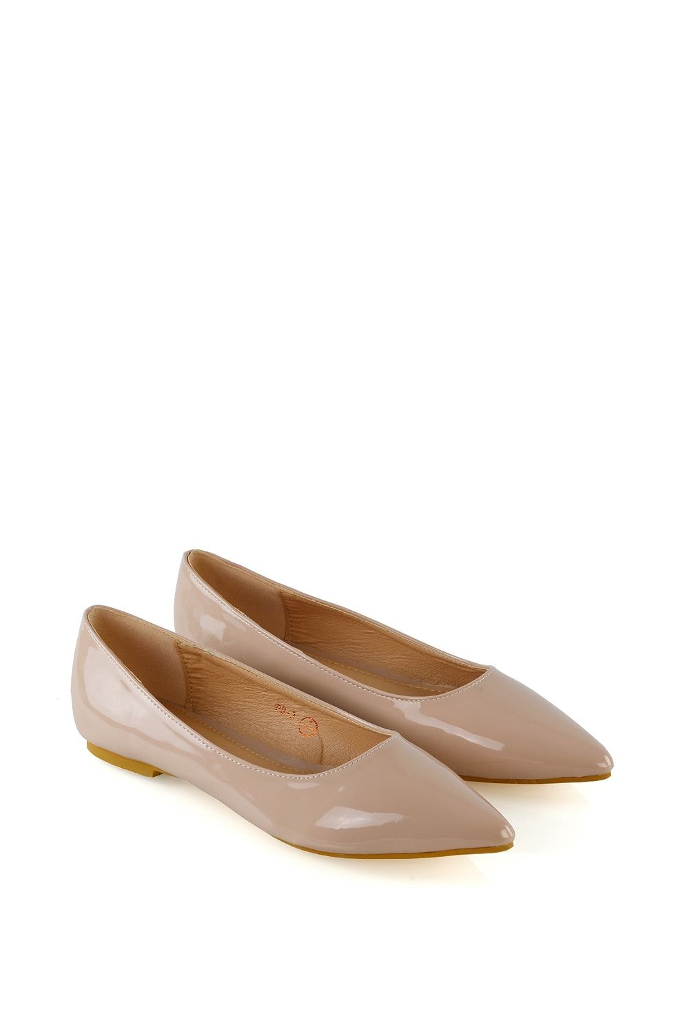 XY London 'Cordelia' Slip on Pointed Toe Flat Ballerina Pump Shoes image 3
