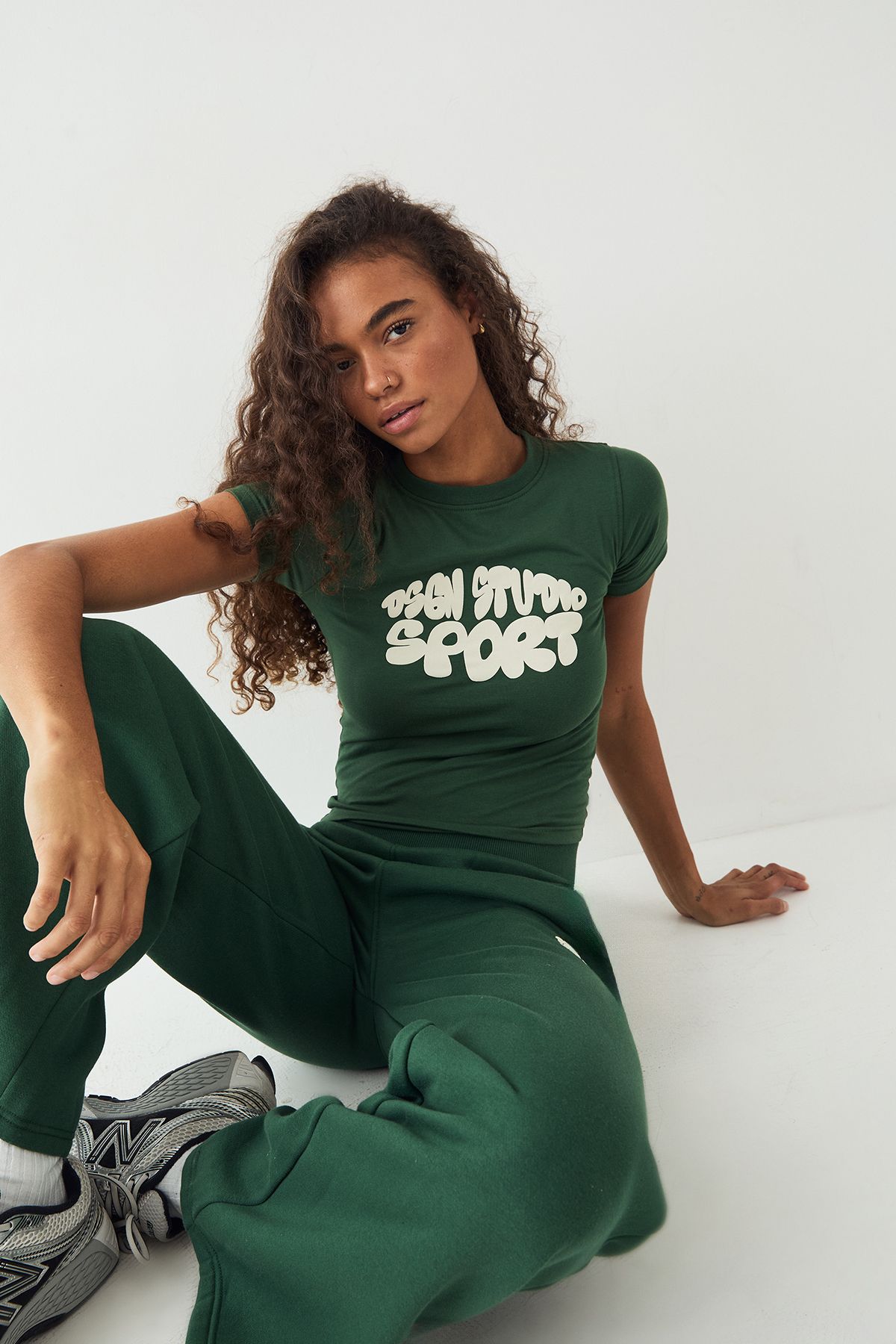 DSGN Studio DSGN Studio Sport Bubble Slogan Baby T-Shirt Forest image 1