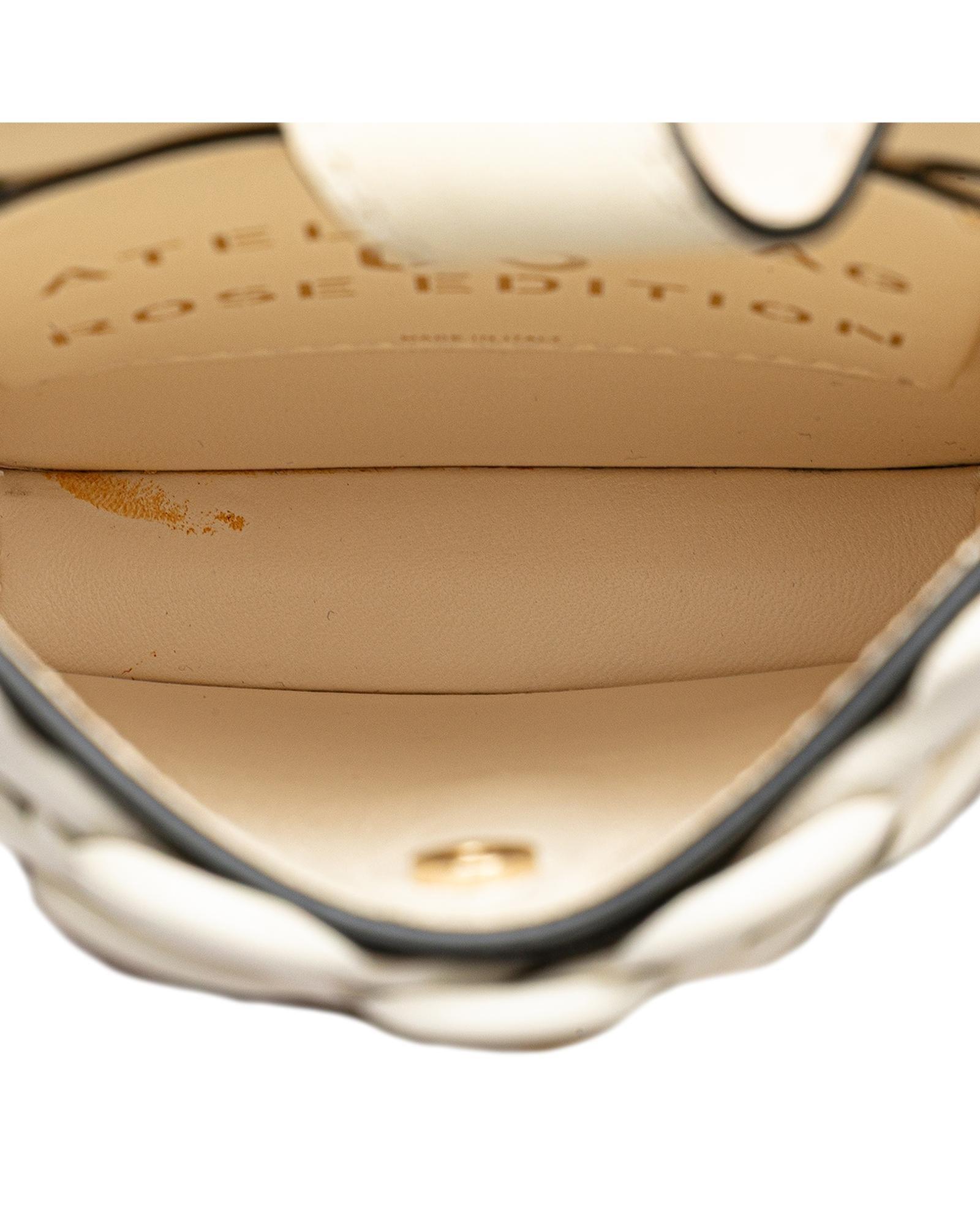 Valentino Preloved Rose Leather Crossbody Bag Wo - White image 5