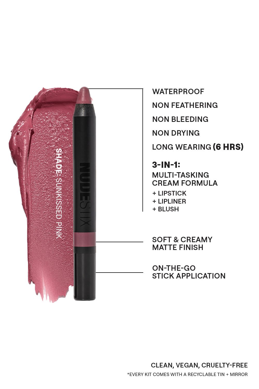 Nudestix Nude Love Lip Pallet Gift Set Multi image 7