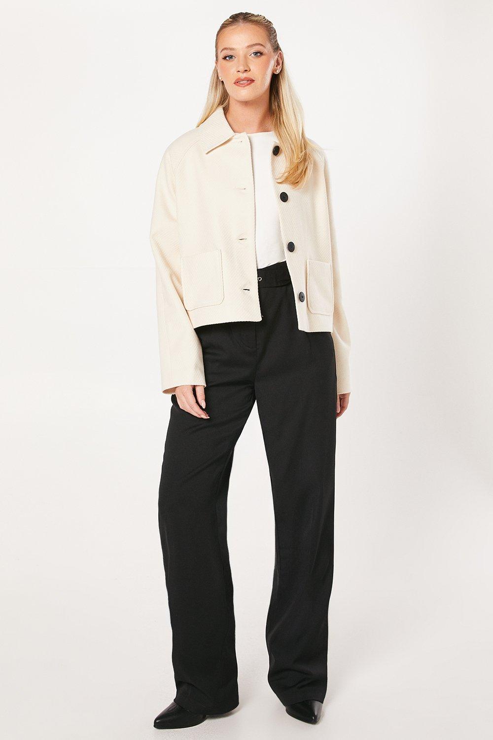 Dorothy Perkins Cropped Jacket Ivory image 2