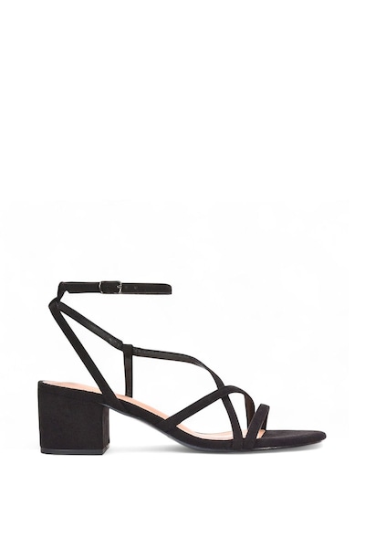 XY London 'Maria' Block Heel Strappy Sandal Shoes