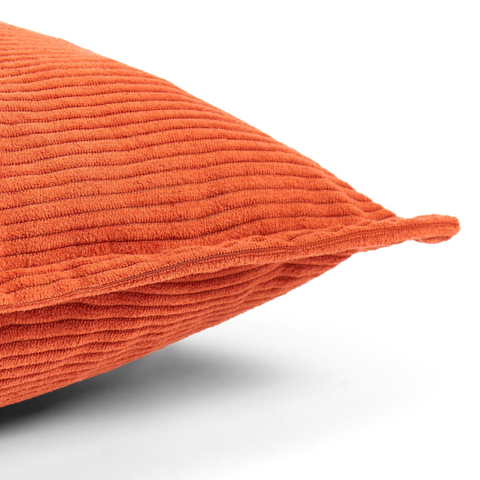 OHS 2 Pack Ribbed Oxford Edge Corduroy Cushion Covers Square Pillowcases image 5