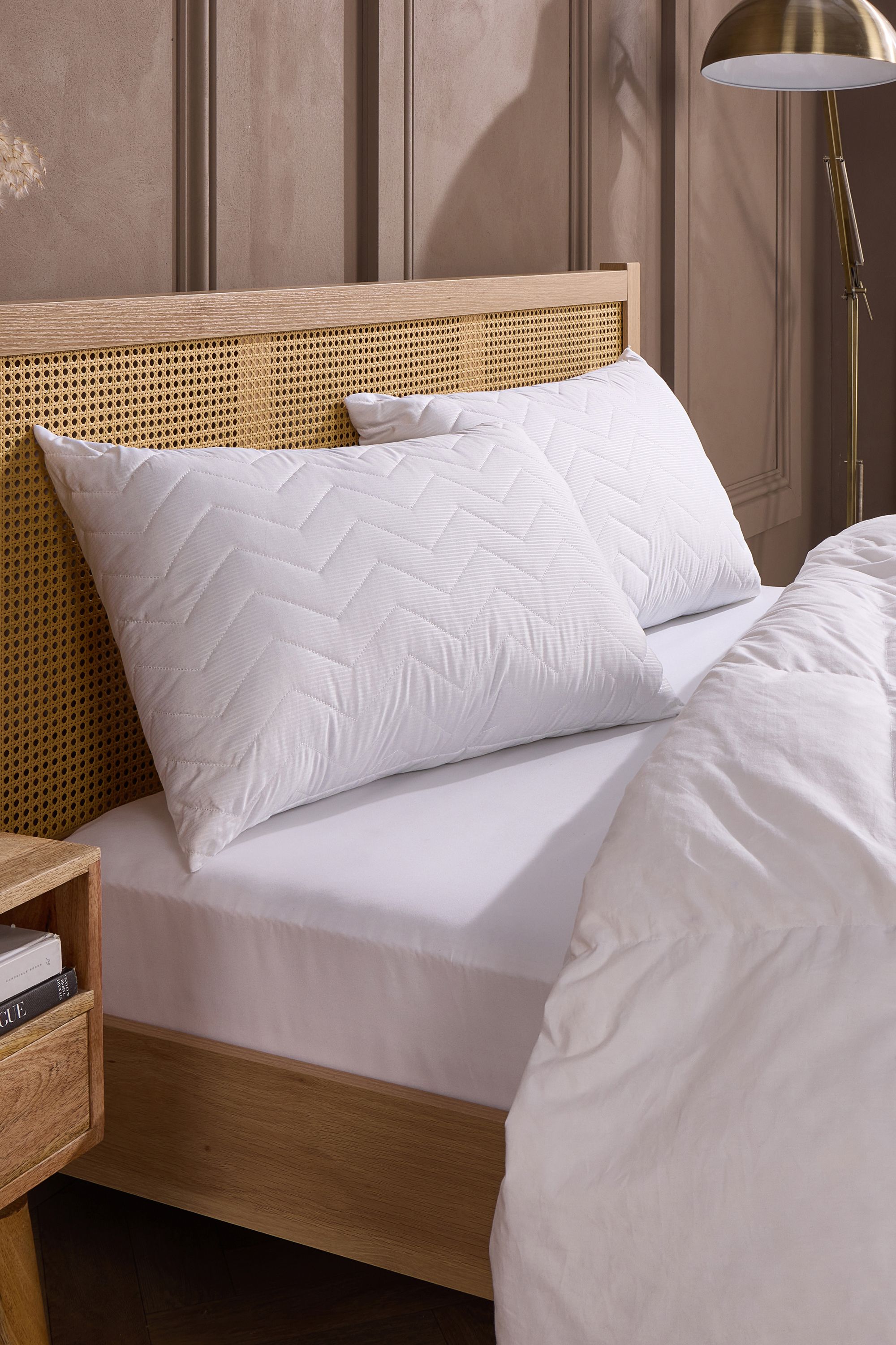 Snuggledown Snuggledown Scandi Rebound Pillow, Firm Support, 2 Pack image 1