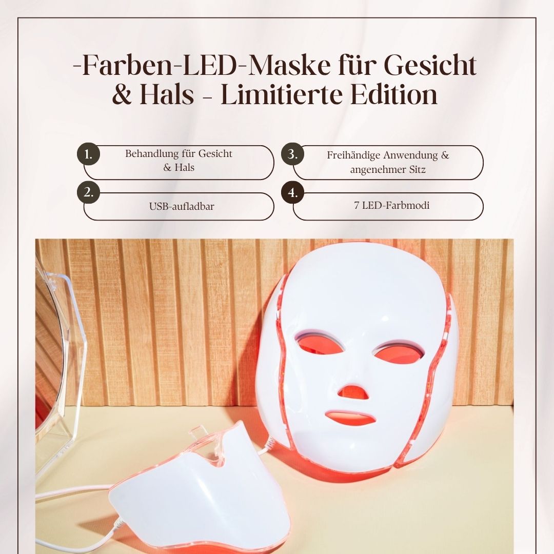 Erth Skin London Face & Neck LED Mask - 7 Colour Limited Edition image 1