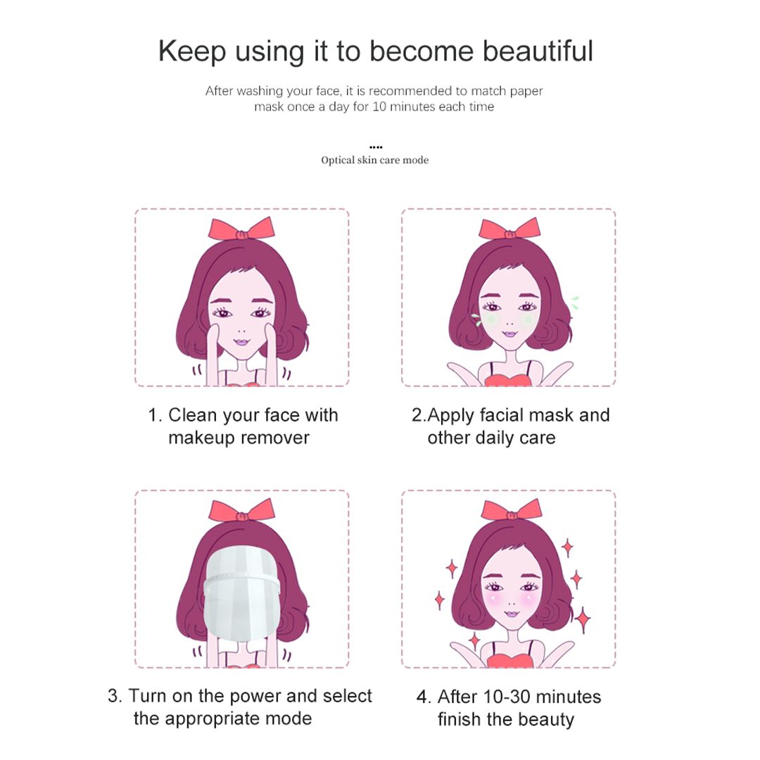 Erth Skin London LED Mask Rejuvenate, Revitalize & Renew 7 color options image 4