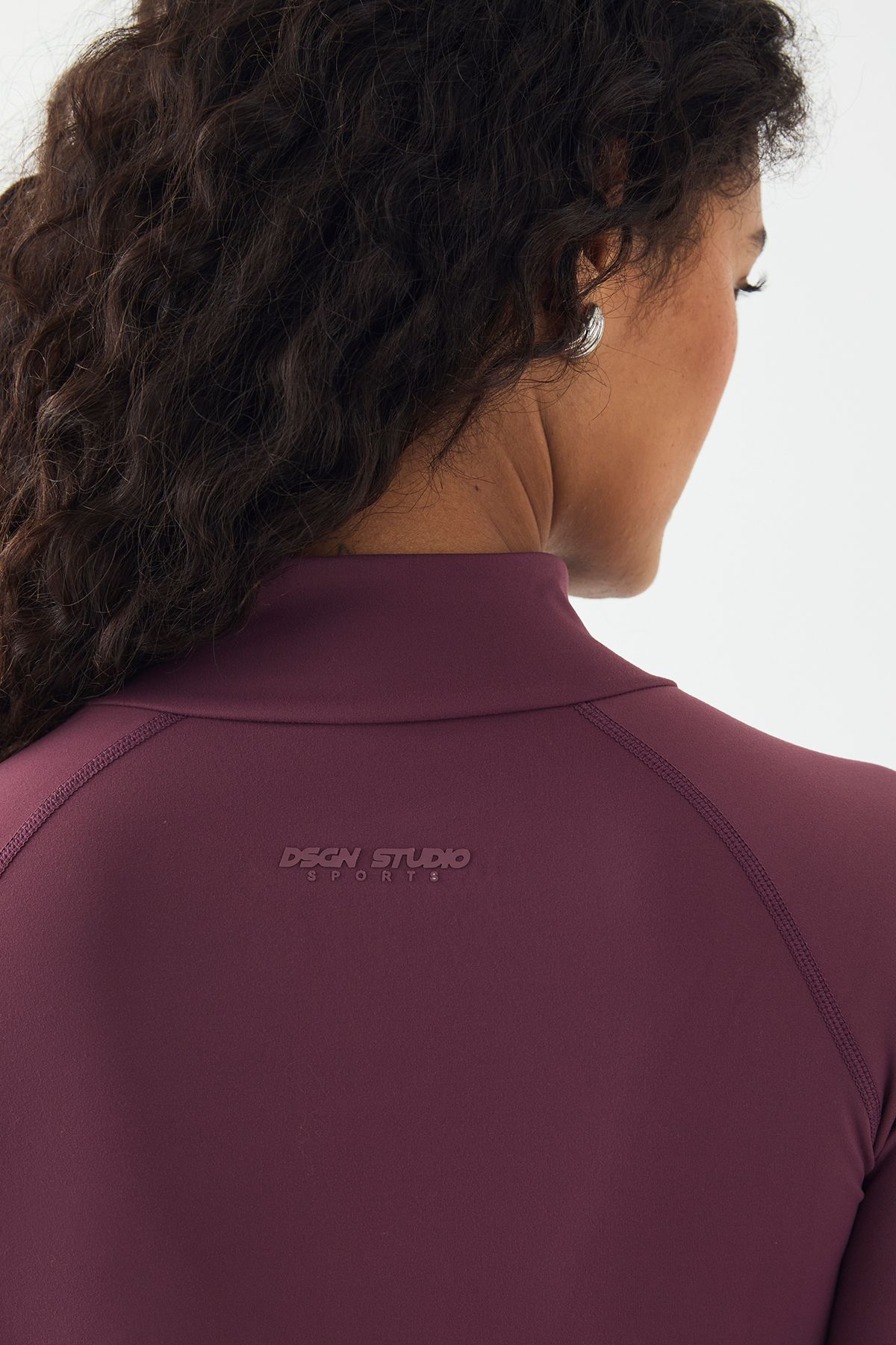 DSGN Studio DSGN Studio Sports Super Soft Zip Through Jacket Plum image 4