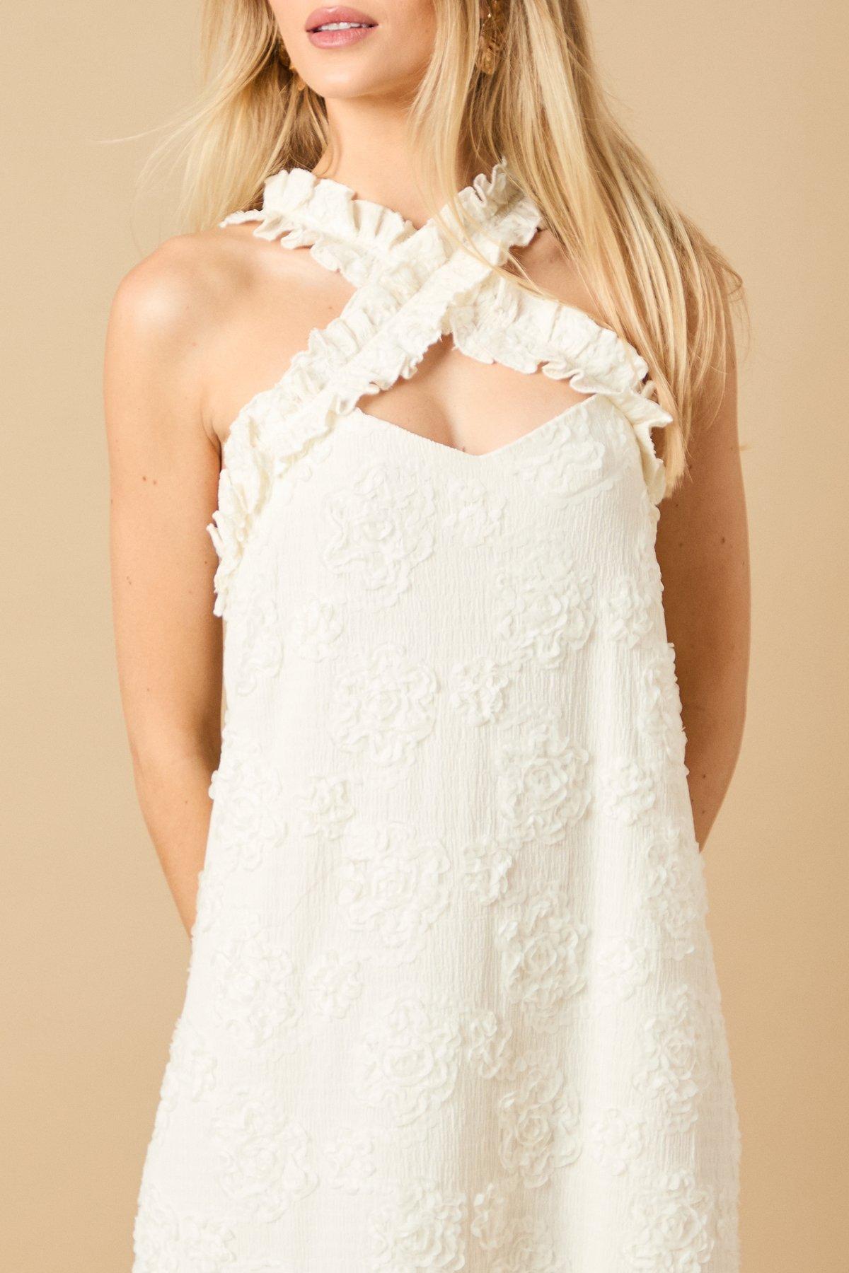 Oasis Floral Ruffle Detail Tiered Maxi Dress Ivory image 5