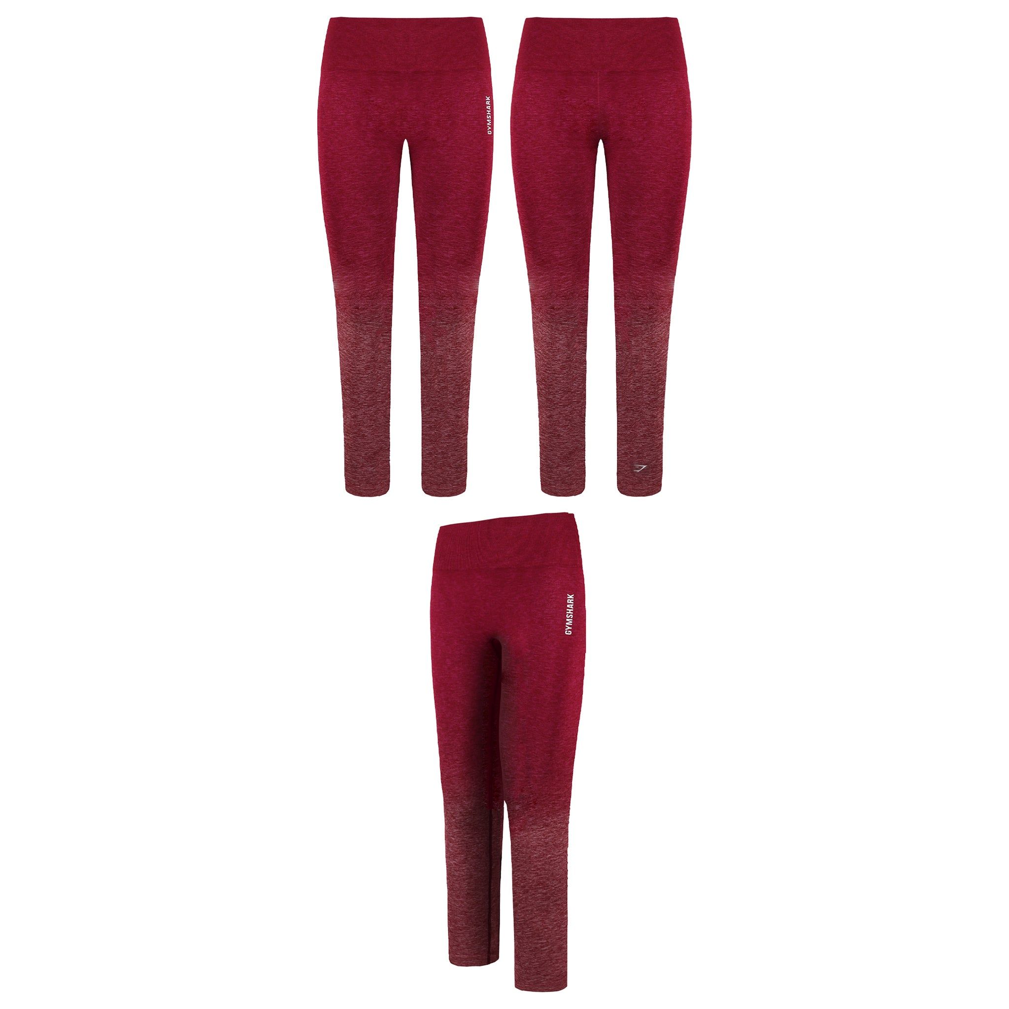 Gymshark Adapt Ombre Burgundy Leggings image 3