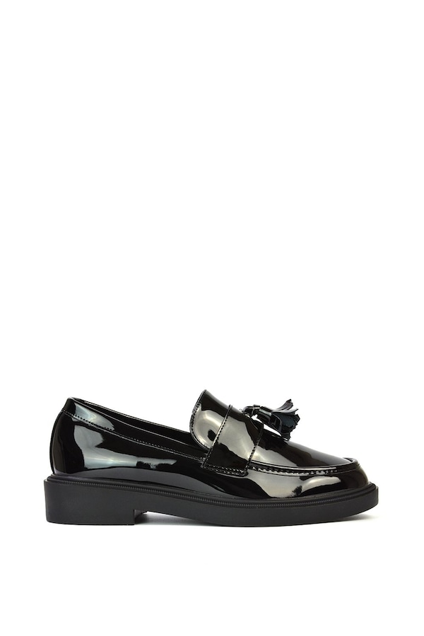 XY London 'Alida' Chunky Loafers Tassel Back To School Flat Shoes