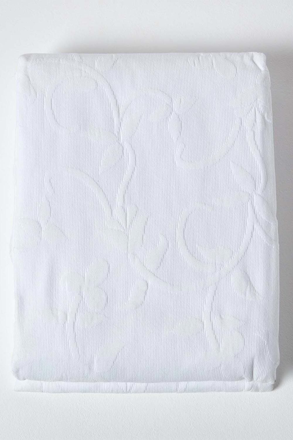 Homescapes Cotton Rich Floral Pattern Bedspread image 2