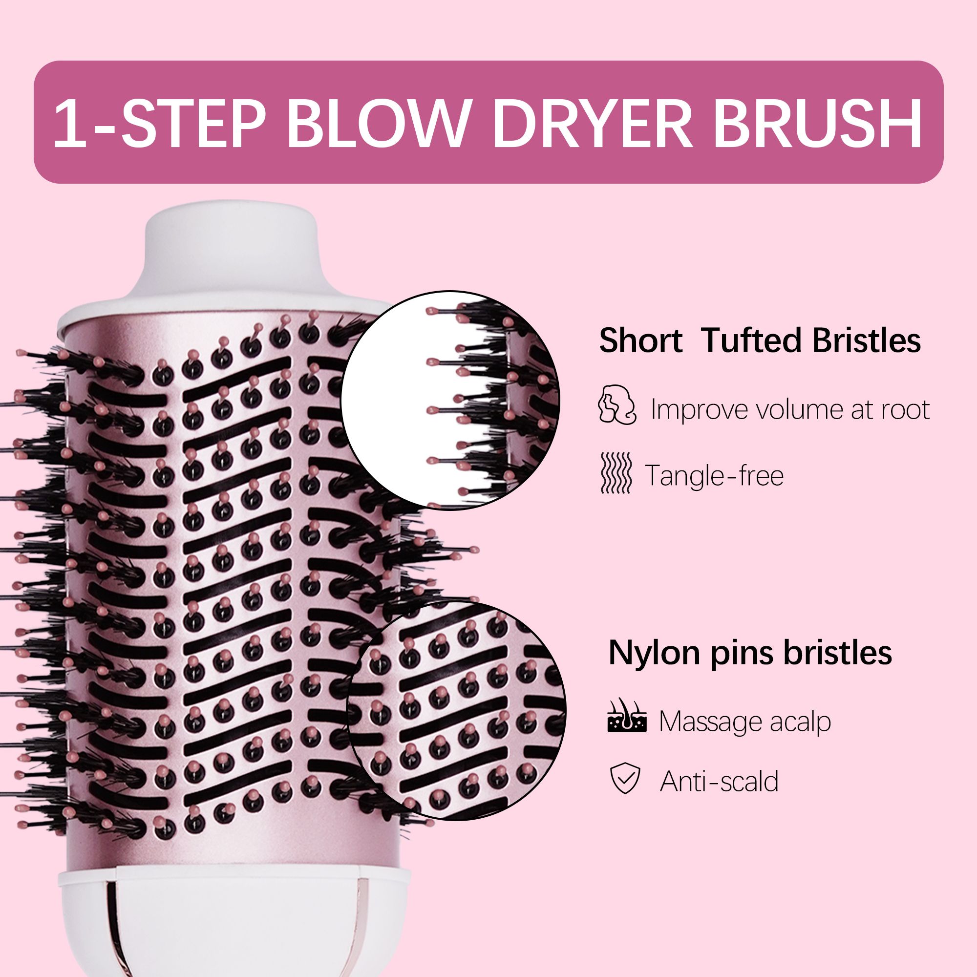 Alivio 4 in 1 Professional Hair Dryer Hair Styler Volumizer - White image 4