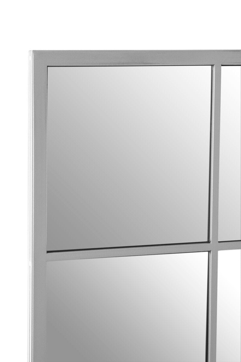 Orsina Large Silver Frame Wall Mirror, Reflective Wall Mirror For Modern Interiors, Mirror With Metal Frame image 3