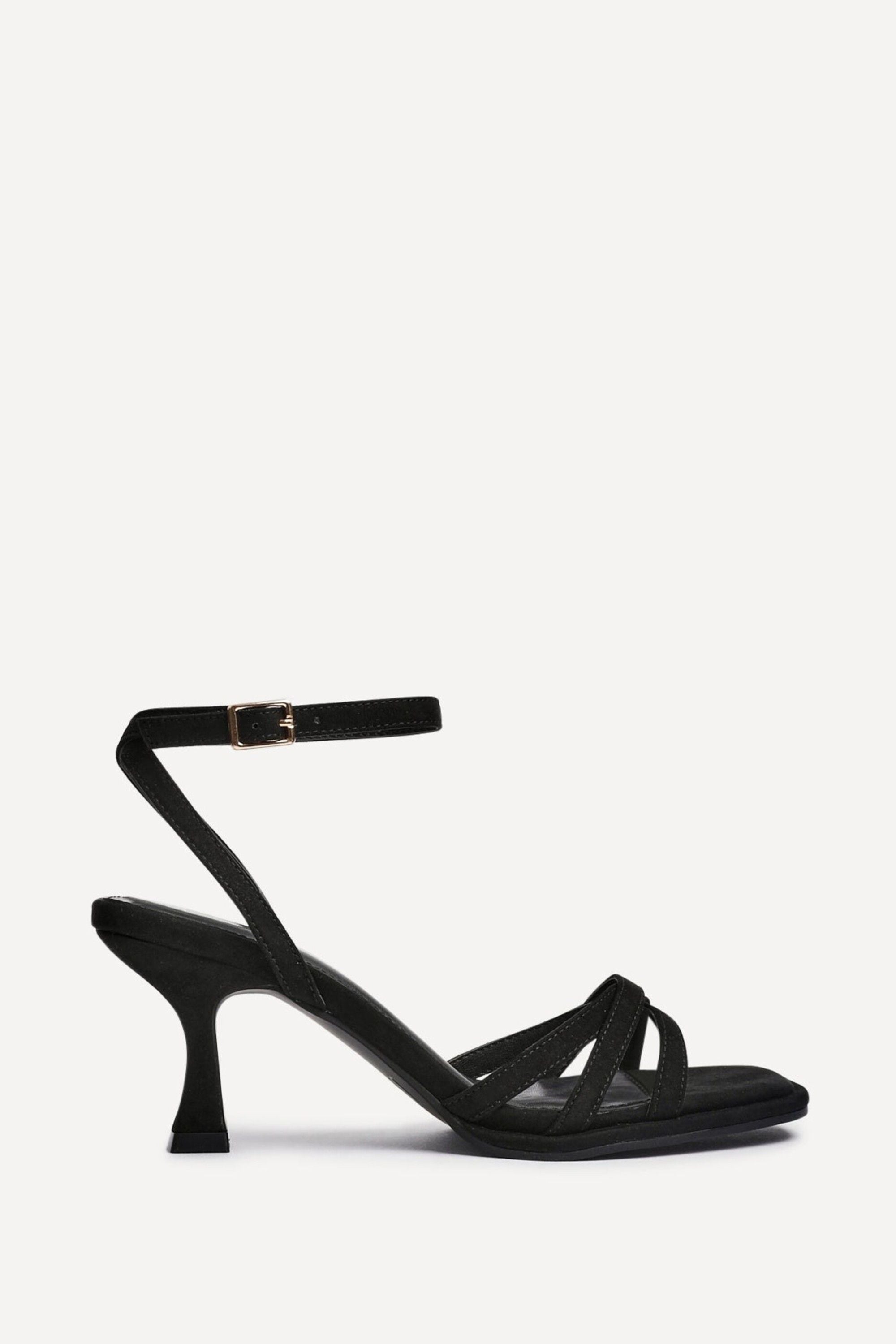 Linzi Faro Black Faux Suede Strappy Heeled Sandals image 1