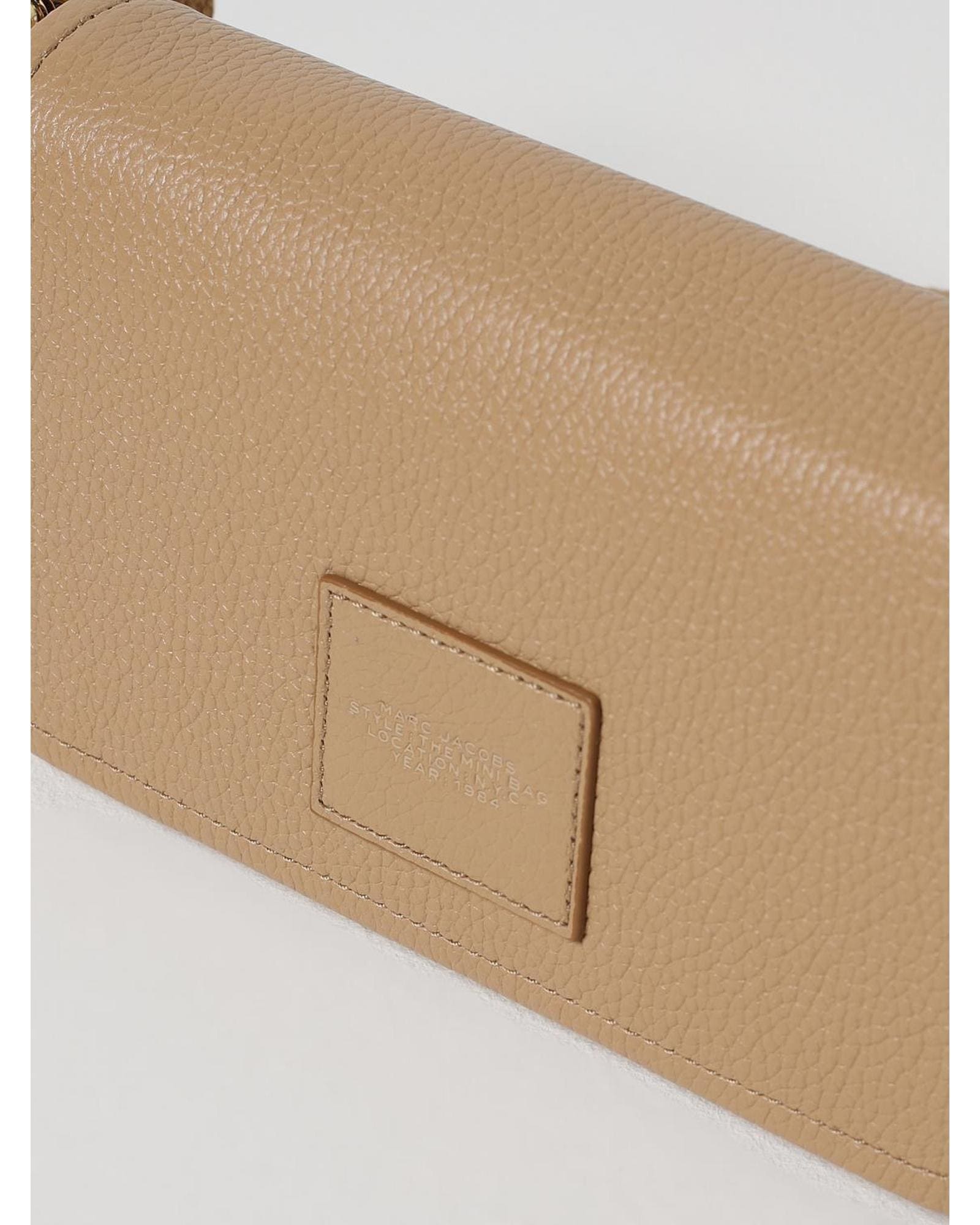 Marc Jacobs The Mini Bag Leather Crossbody Wo - Beige Clutch Bags image 3