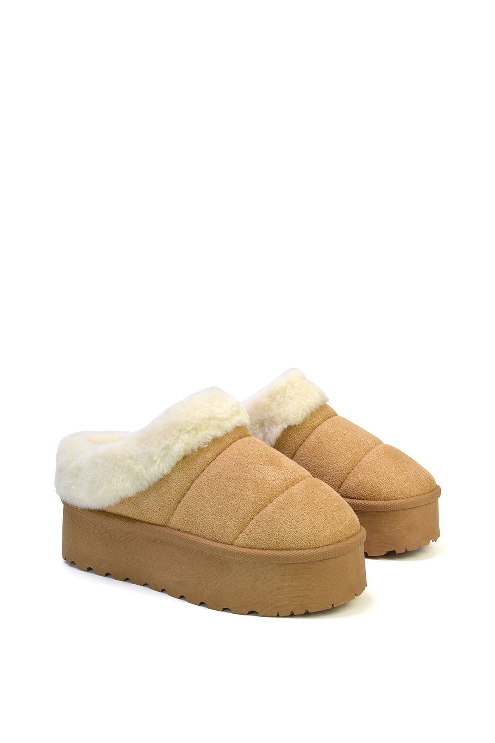 XY London 'Laylin' Faux Fur Platform Slipper Micro Ultra Mini Boots image 4