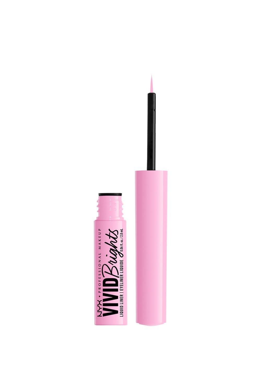 NYX Professional Makeup Vivid Brights Liquid Eyeliner Sneaky Pink image 1