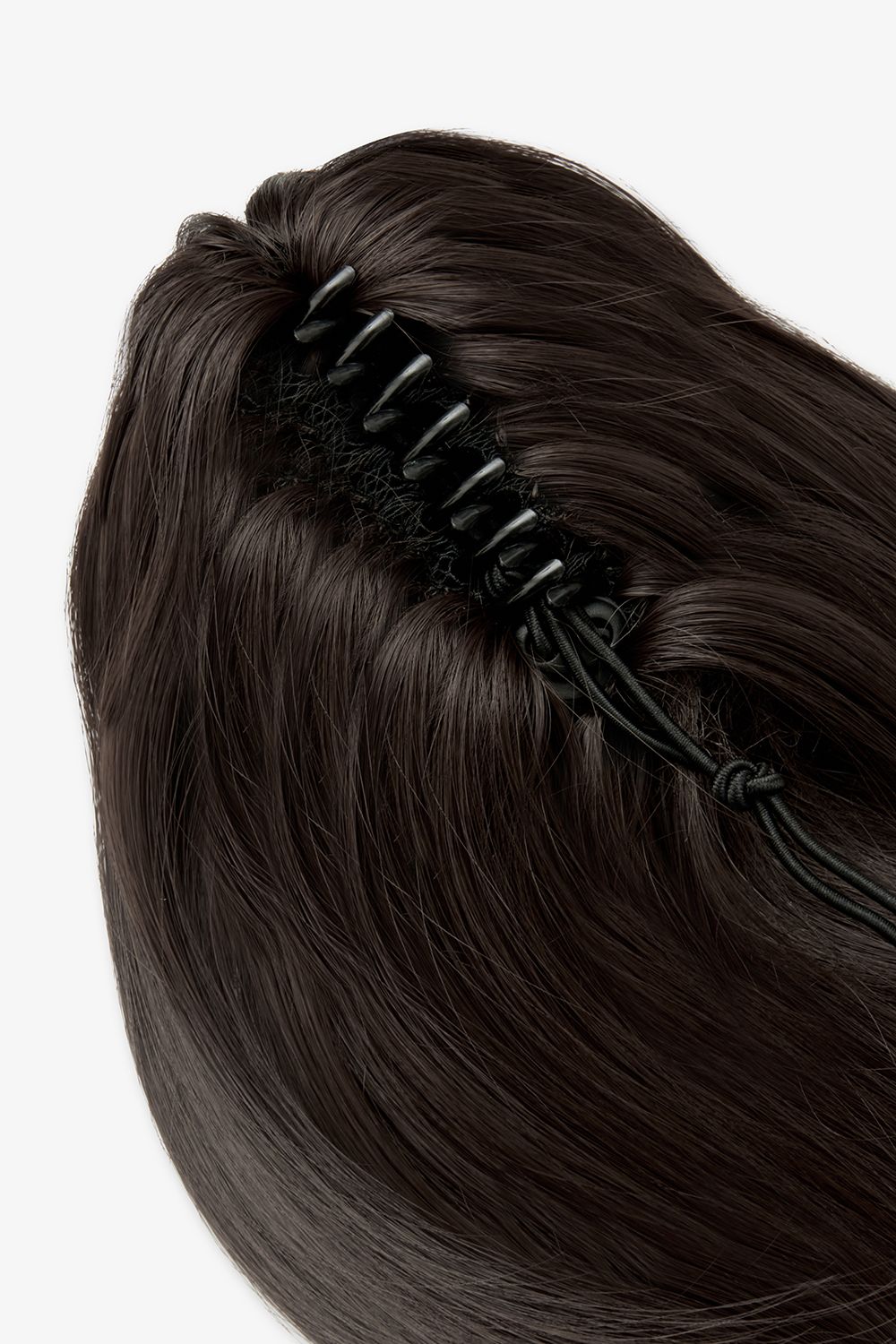 Lullabellz Blow Dry 16" Claw Clip Pony Dark Brown image 2