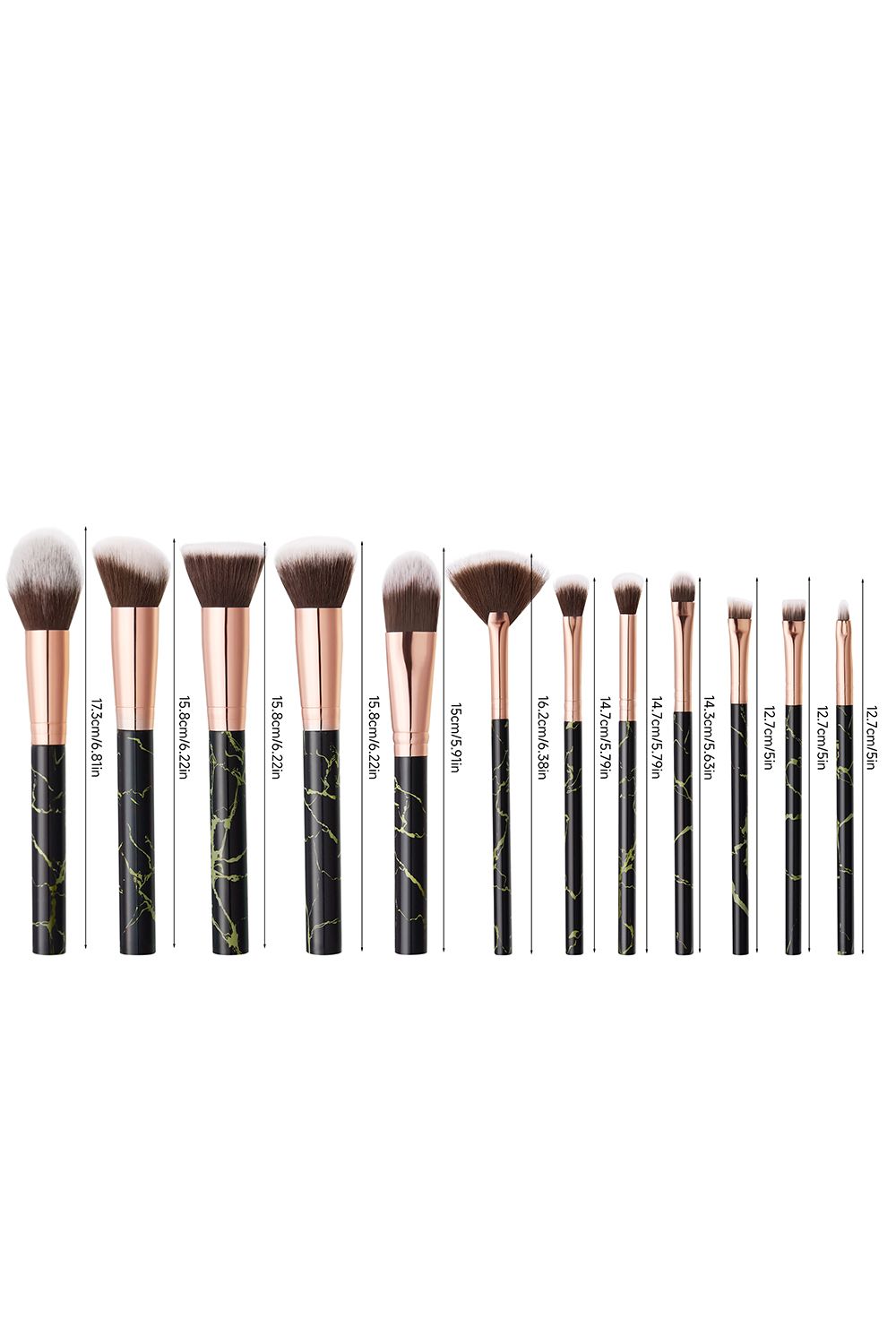 SHEONLY Set of 12 Professional Makeup Brush Tools image 6