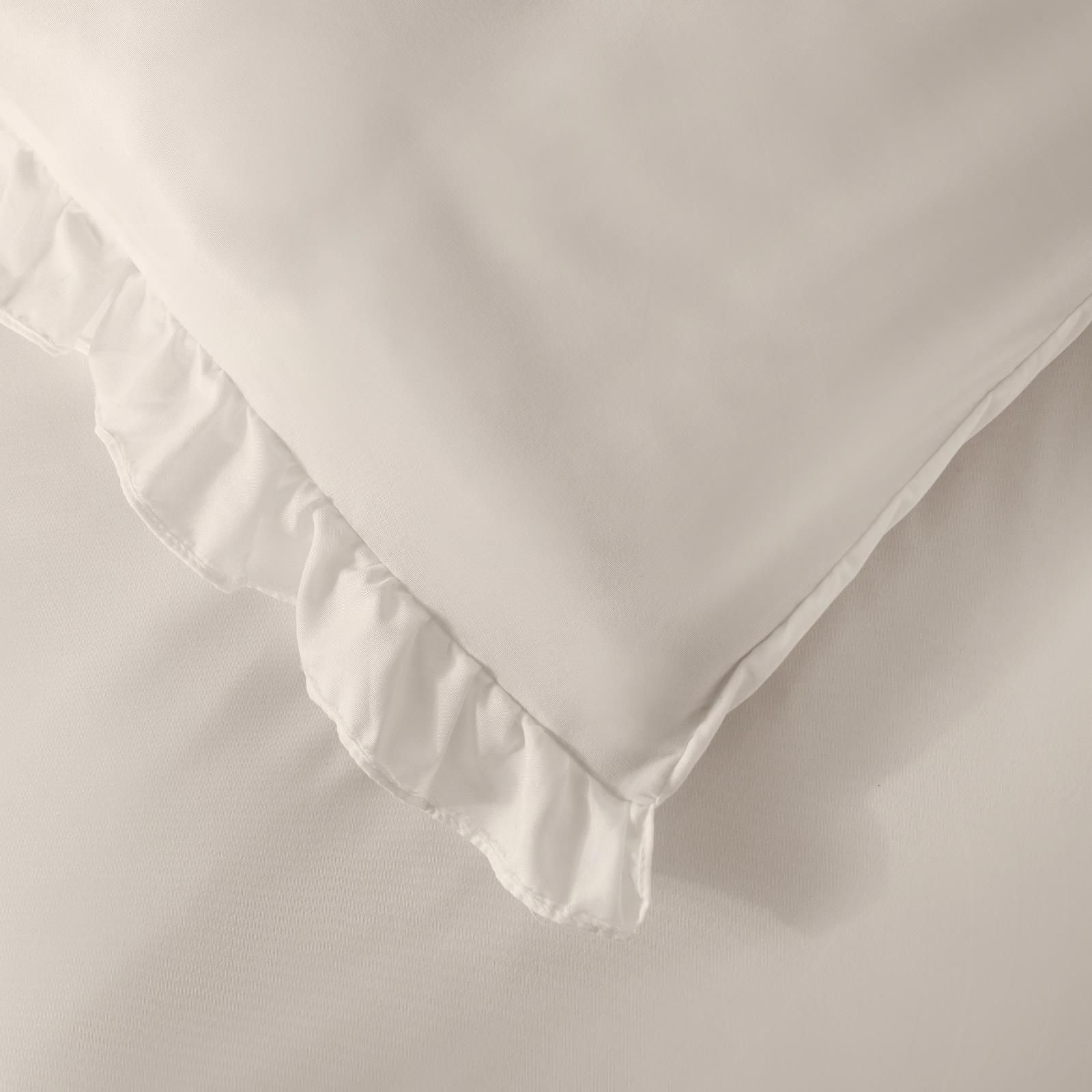 OHS Frill Edge Decor Duvet Cover with Pillowcase Bedding Set image 6