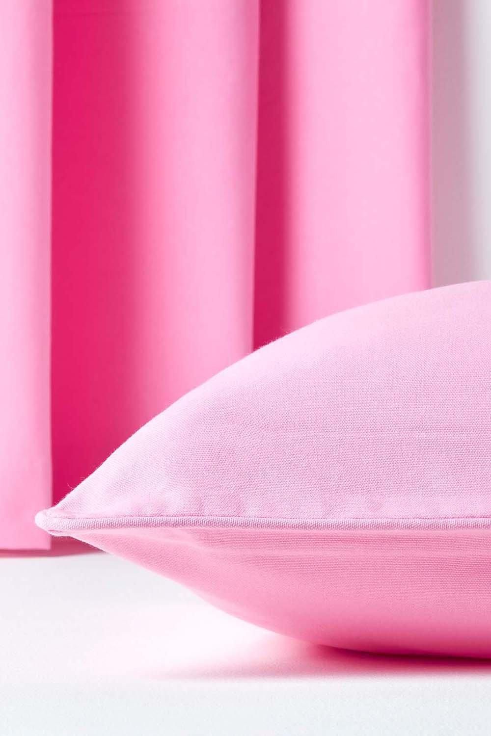 Homescapes Cotton Plain Cushion Cover image 5