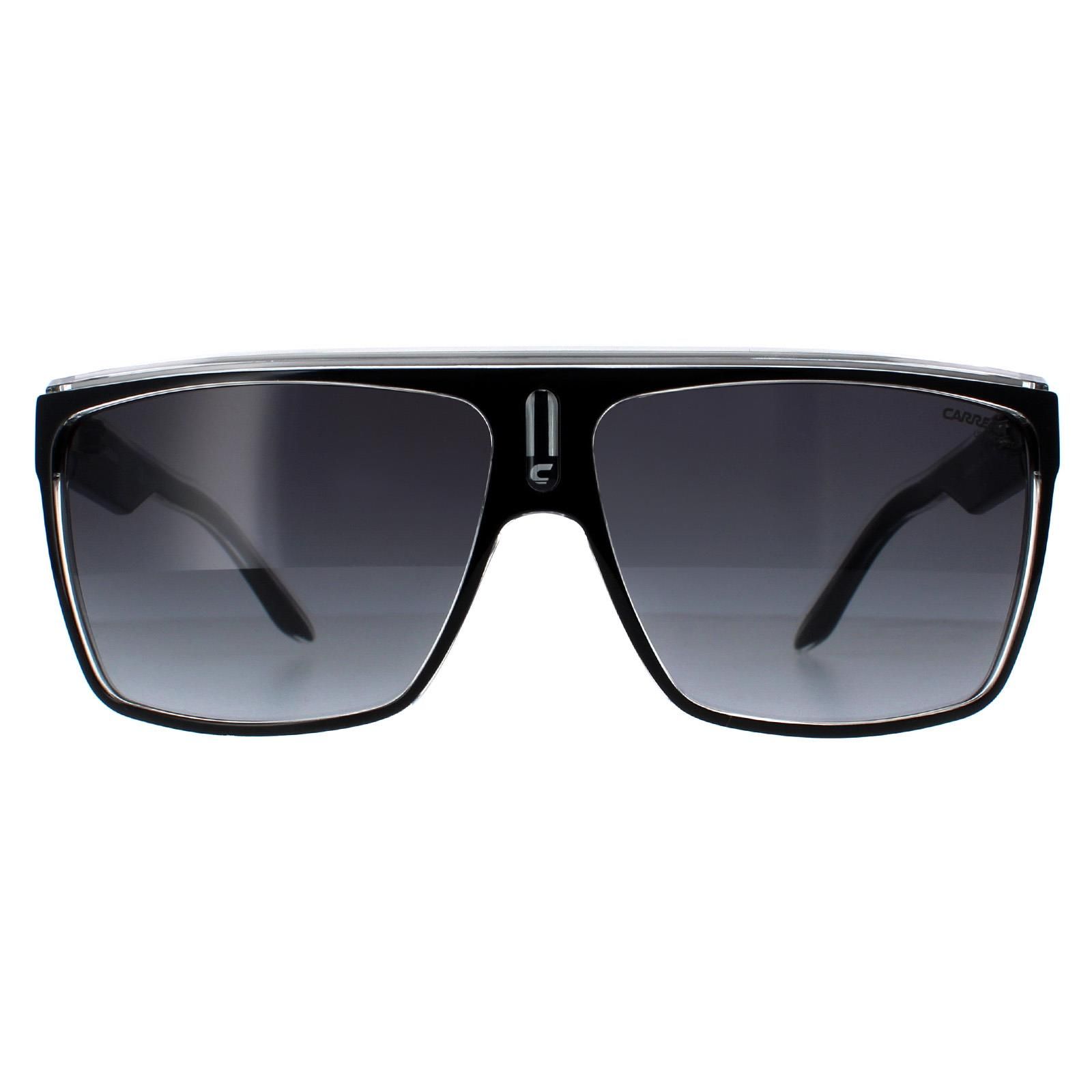Carrera Shield Black White Grey Gradient 22 Sunglasses image 1