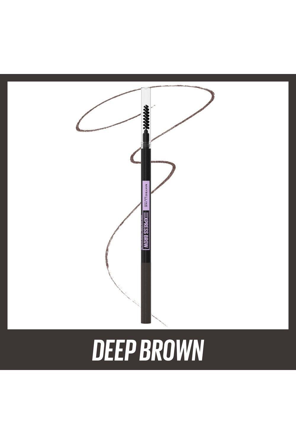 Maybelline Express Brow Ultra Slim Defining Natural Fuller Looking Brows Eyebrow Pencil Deep Brown image 2