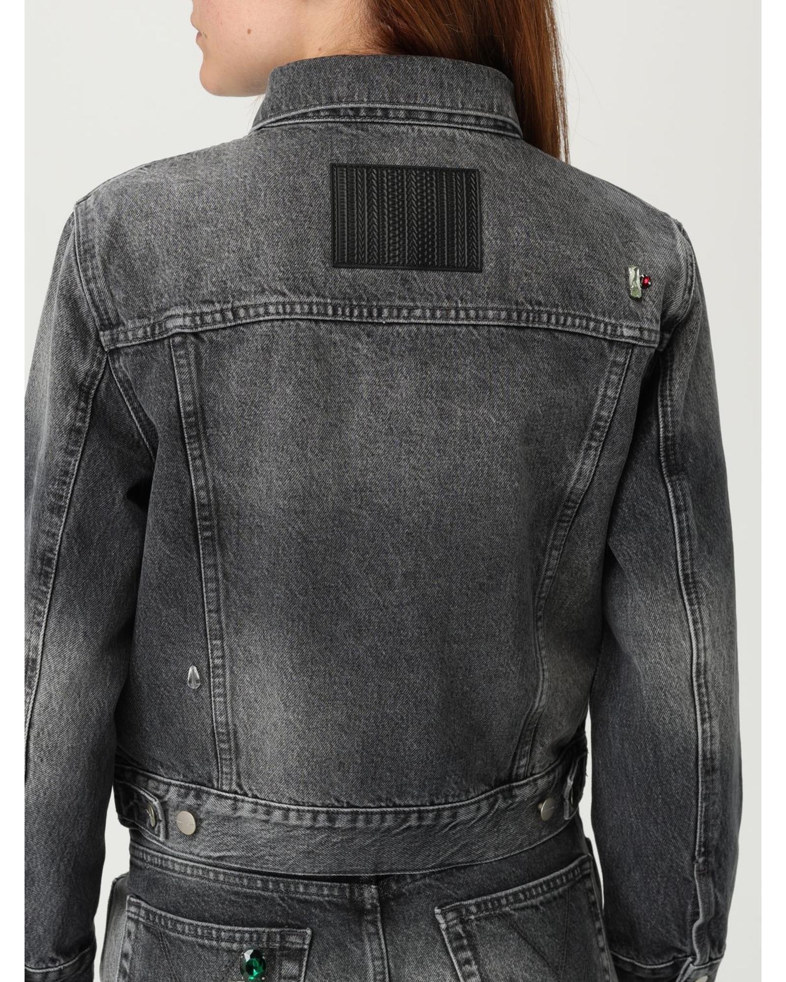 Marc Jacobs Embellished Denim Jacket Wo - Black image 5