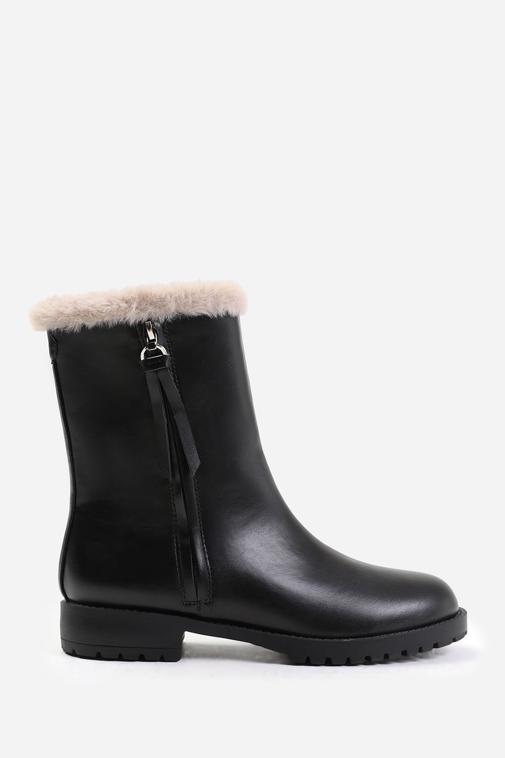 Where's That From 'Ice' Wide Fit Mid Calf Boot With Fur Trim image 2