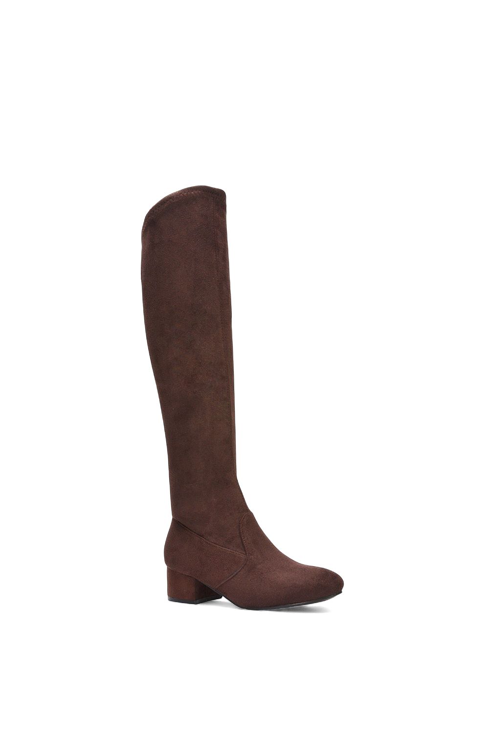 XY London 'June' Low Block Heel Knee High Boots image 2