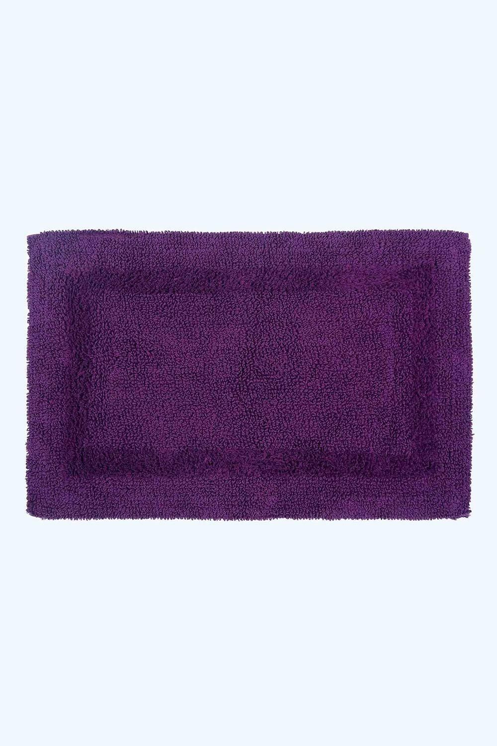 Homescapes Luxury Bath Mat Reversible 100% Cotton 1600GSM, 50 x 80cm, Extra Soft image 1