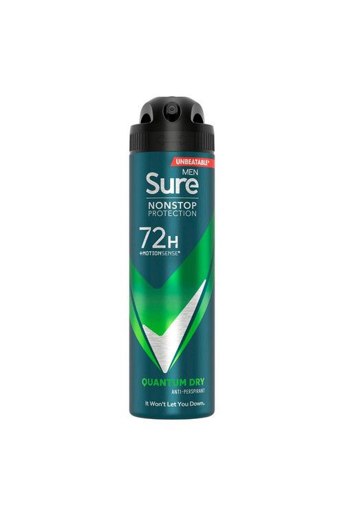 Sure Men Protection 72H 'Anti-Perspirant Deodorant' Quantum Dry, 3x150ml image 2