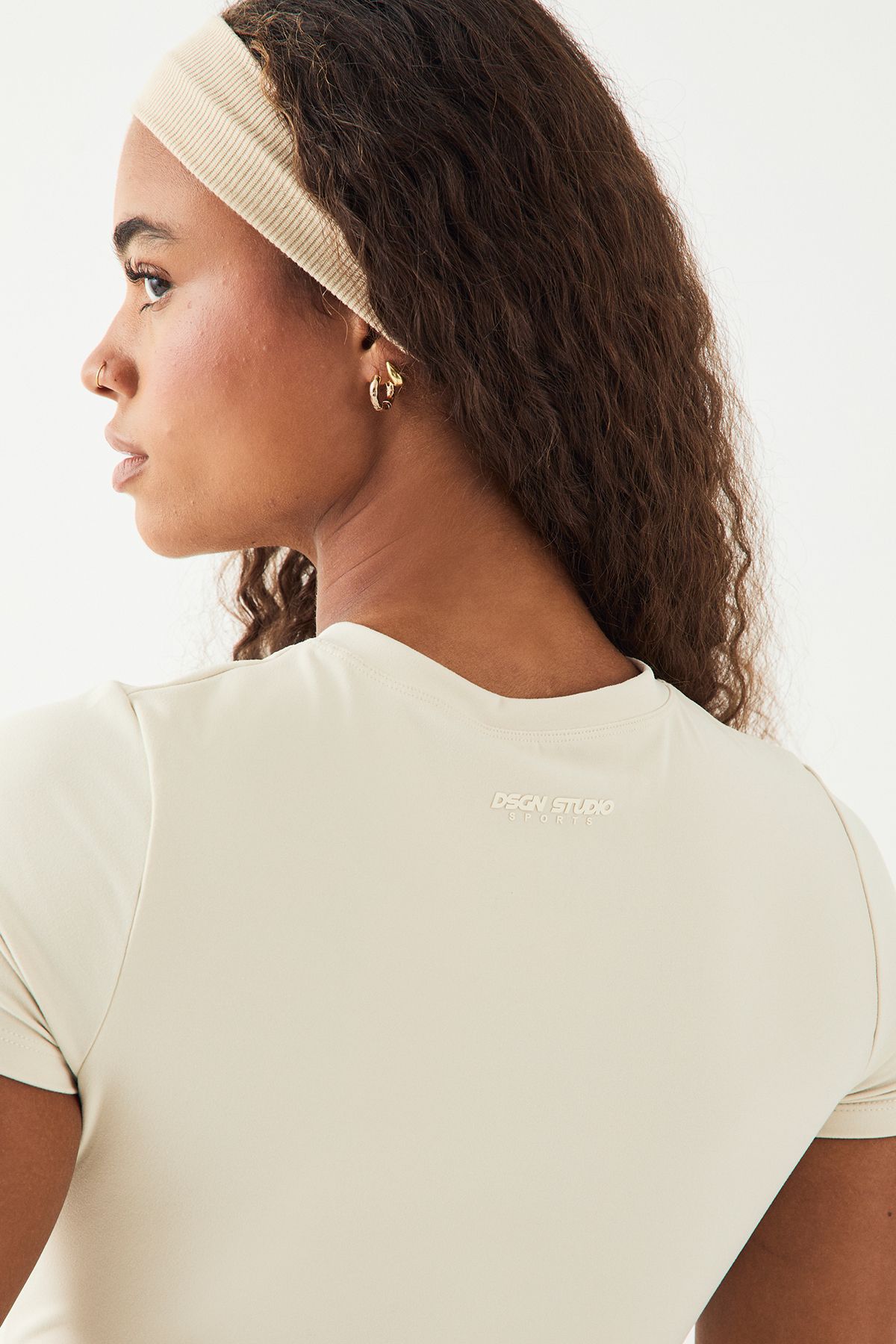 DSGN Studio DSGN Studio Ultra Sculpt Short Sleeve Top Cream image 4