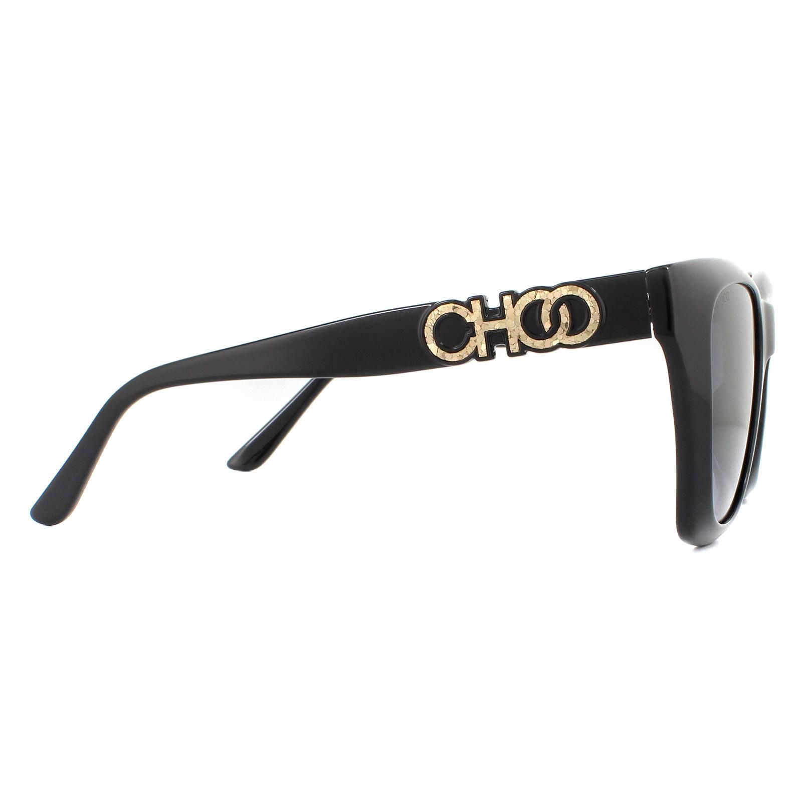Jimmy Choo Cat Eye Black Dark Grey Gradient Sunglasses image 4