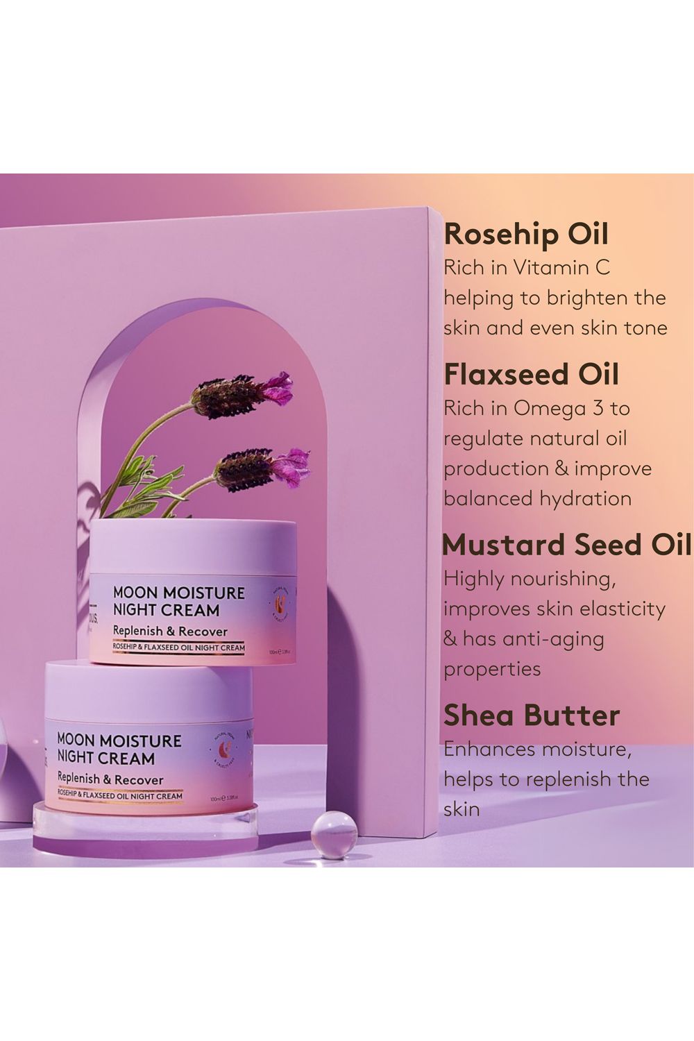 Delhicious Moon Moisture Night Cream 100ml Multi image 3