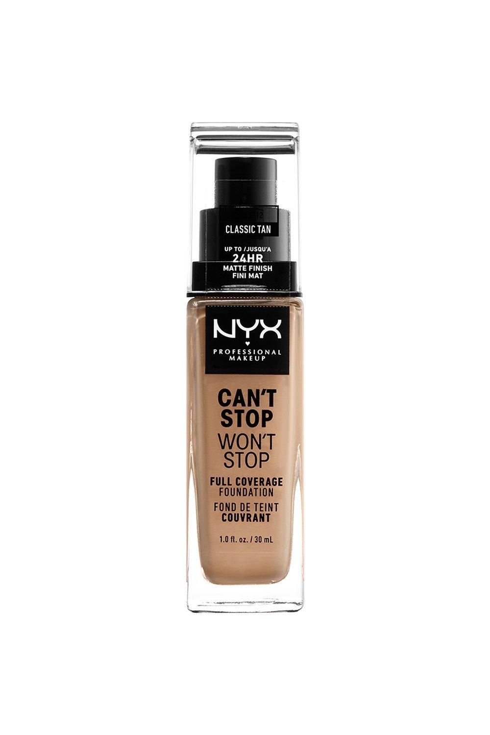 NYX Professional Makeup Can't Stop Won't Stop Full Coverage Foundation Classic Tan image 1