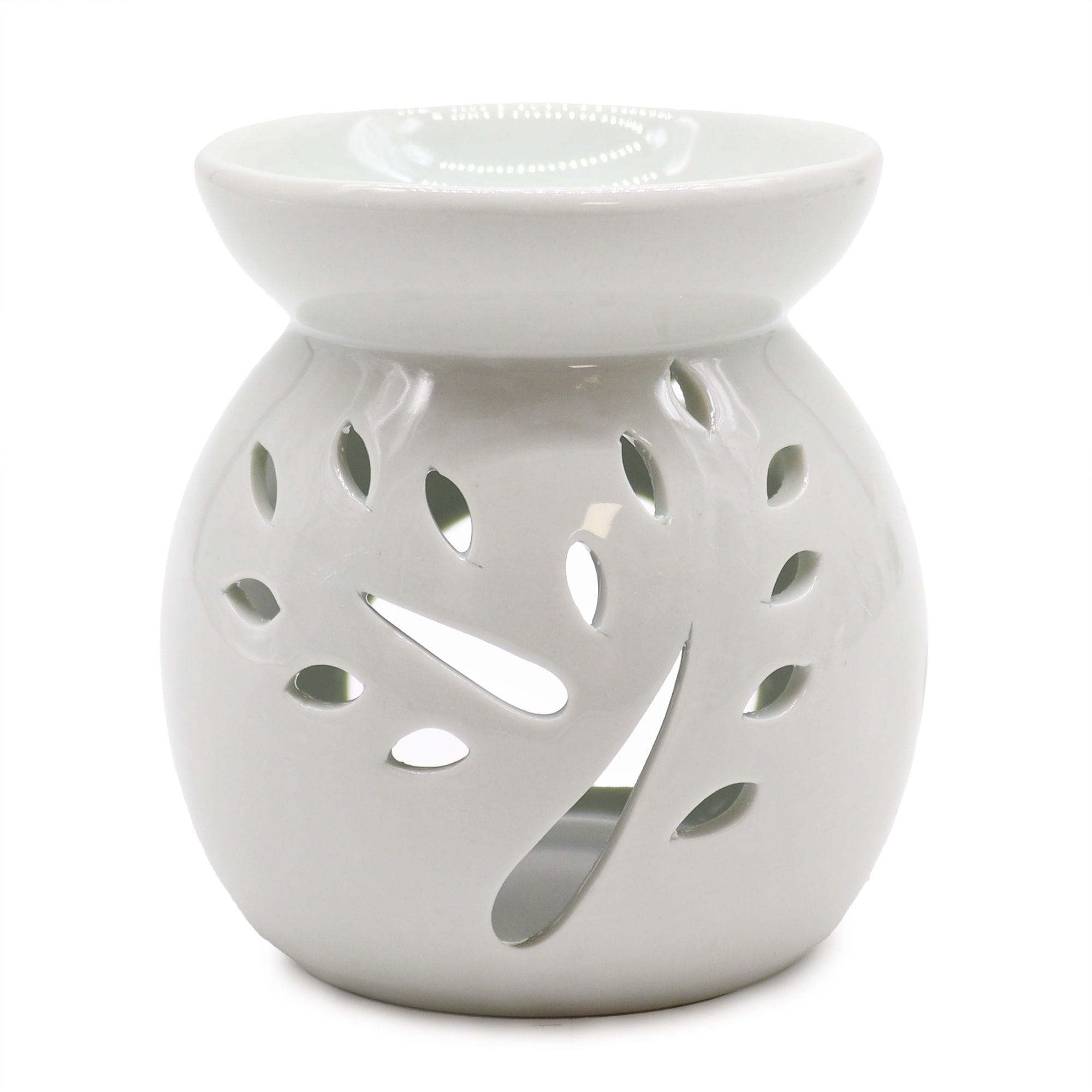 KDMD Lrg Classic White Oil Burner - Tree Cut-out image 1