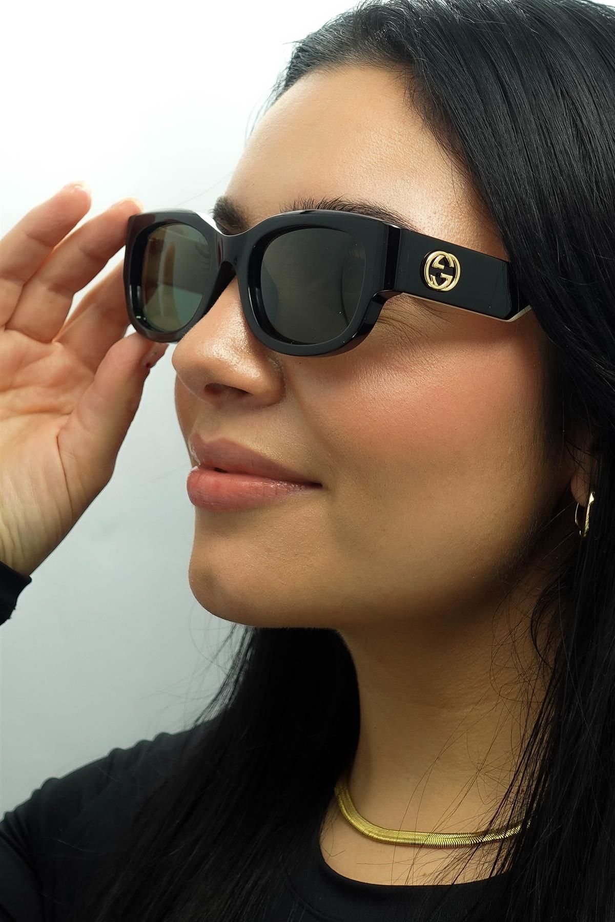 Gucci Square Black with Ivory Grey GG1667SK image 5